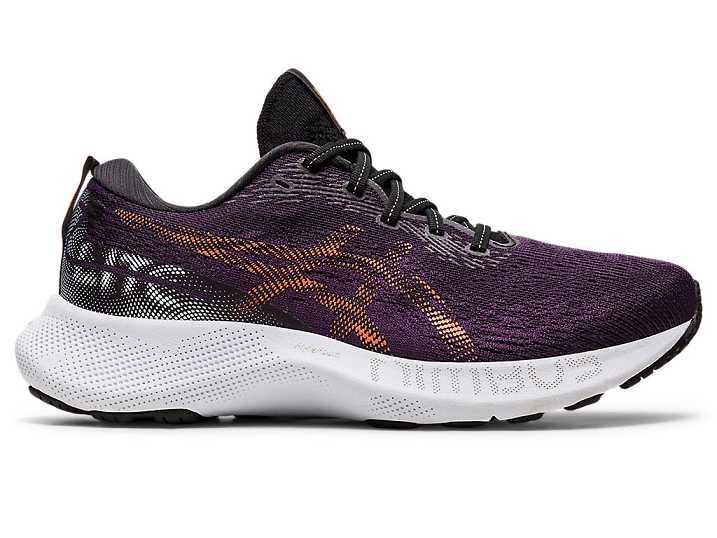 Women's Asics GEL-NIMBUS LITE 3 Running Shoes Dark Purple / Orange | Israel-3290148