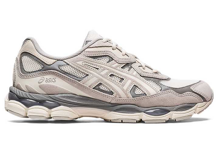 Women's Asics GEL-NYC Sneakers Cream / Grey | Israel-8216904