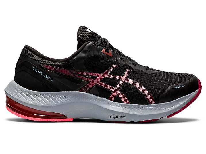 Women's Asics GEL-PULSE 13 G-TX Walking Shoes Black / Coral | Israel-7301584