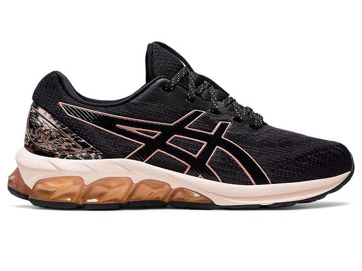 Women's Asics GEL-QUANTUM 180 VII Sneakers Black / Rose Gold | Israel-0621874