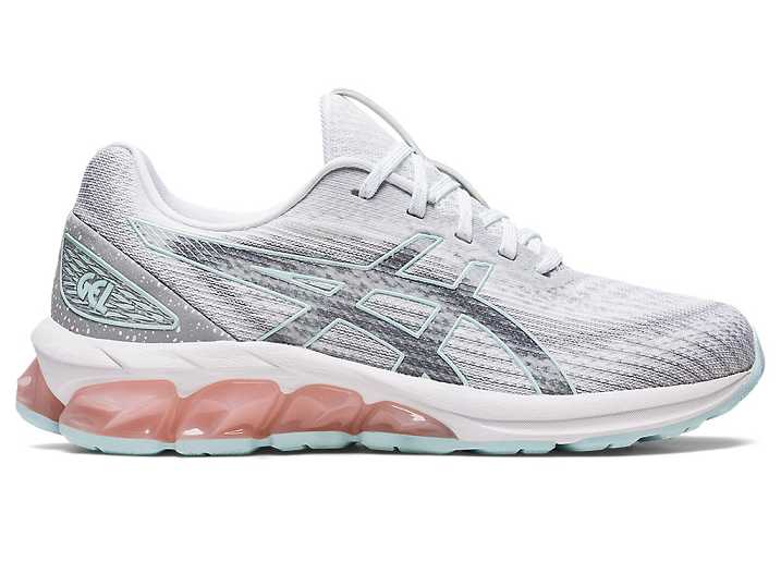 Women's Asics GEL-QUANTUM 180 VII Sneakers White / Light Turquoise | Israel-5379106