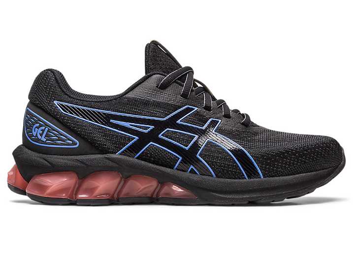 Women's Asics GEL-QUANTUM 180 VII Sneakers Black / Blue | Israel-7310945