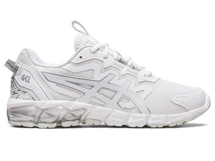 Women's Asics GEL-QUANTUM 90 Sneakers White / Silver | Israel-2674098