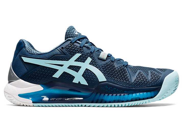 Women's Asics GEL-RESOLUTION 8 CLAY Tennis Shoes Light / Blue | Israel-3062915