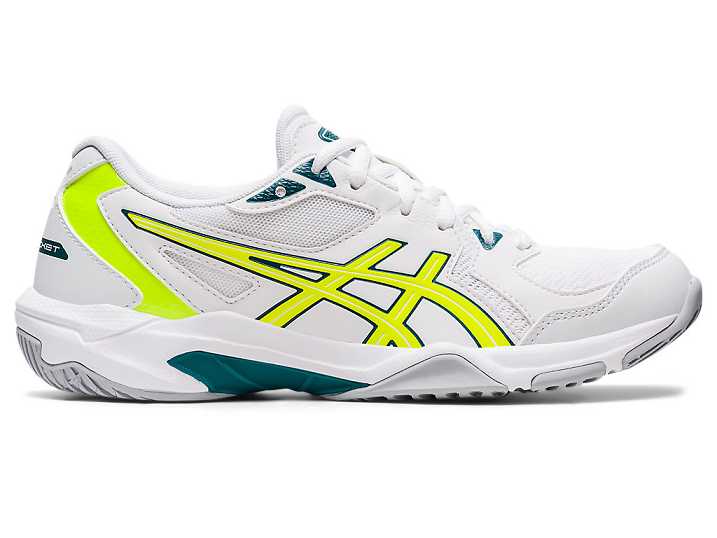 Women's Asics GEL-ROCKET 10 Volleyball Shoes White / Yellow | Israel-1970582