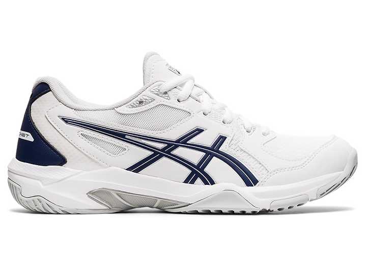 Women's Asics GEL-ROCKET 10 Volleyball Shoes White / Navy | Israel-4356927