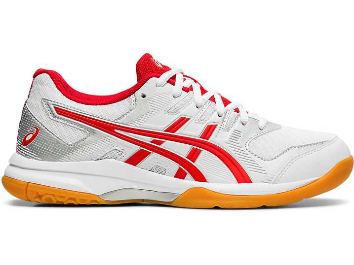 Women's Asics GEL-ROCKET 9 Volleyball Shoes White / Red | Israel-0317984