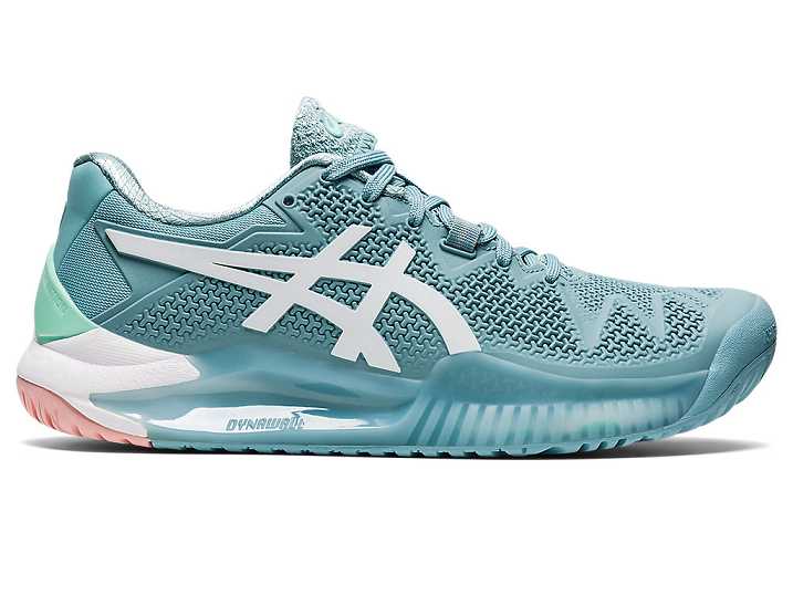 Women's Asics GEL-Resolution 8 Tennis Shoes Blue / White | Israel-1532496