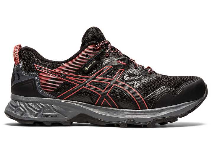 Women's Asics GEL-SONOMA 5 G-TX Trail Running Shoes Black / Rose | Israel-1387690