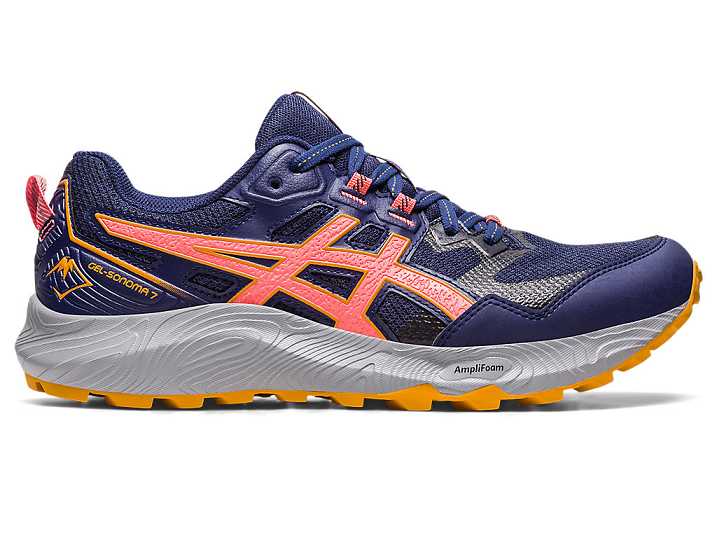 Women's Asics GEL-SONOMA 7 Trail Running Shoes Blue | Israel-8765430