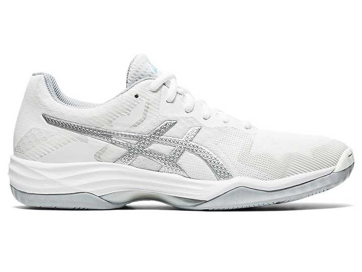 Women's Asics GEL-TACTIC 2 Volleyball Shoes White / Light Turquoise | Israel-2890743