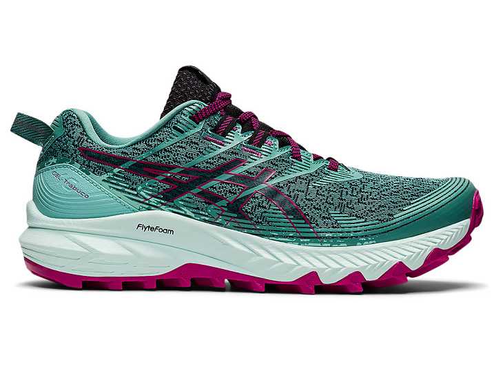 Women's Asics GEL-TRABUCO 10 Trail Running Shoes Olive / Black | Israel-0326147