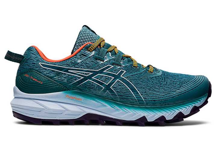 Women's Asics GEL-TRABUCO 10 Trail Running Shoes Deep Green | Israel-1906278