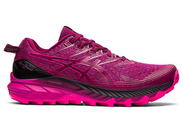 Women's Asics GEL-TRABUCO 10 Trail Running Shoes Fuchsia Red | Israel-8954107
