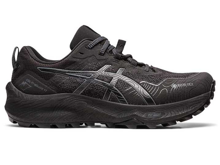 Women's Asics GEL-TRABUCO 11 GTX Trail Running Shoes Black / Grey | Israel-3981047