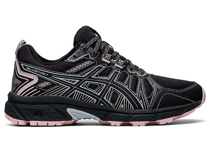 Women's Asics GEL-VENTURE 7 Trail Running Shoes Deep Grey / Black | Israel-0927831