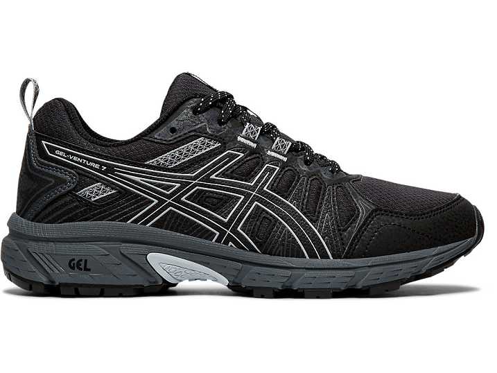Women's Asics GEL-VENTURE 7 Trail Running Shoes Black / Grey | Israel-5986412