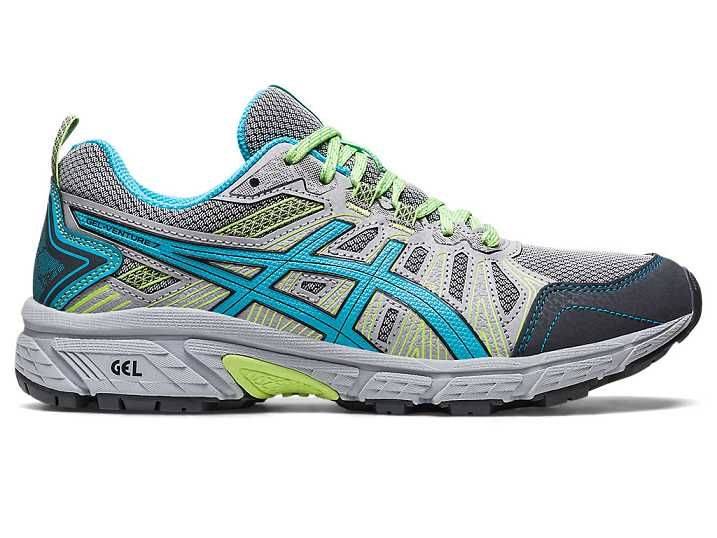 Women's Asics GEL-VENTURE 7 Trail Running Shoes Grey / Light Turquoise | Israel-6819325