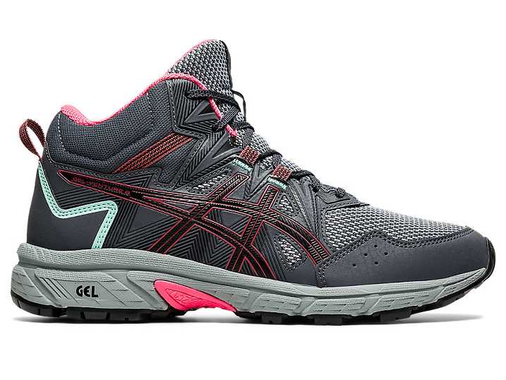 Women's Asics GEL-VENTURE 8 MT Trail Running Shoes Grey / Rose | Israel-9314726