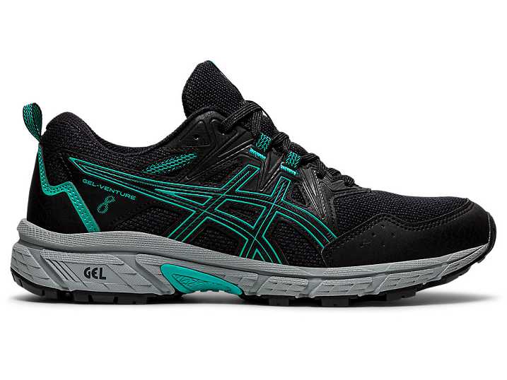 Women's Asics GEL-VENTURE 8 Trail Running Shoes Black | Israel-4309152