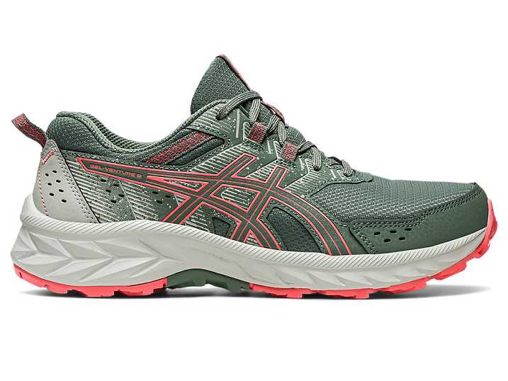 Women's Asics GEL-VENTURE 9 Running Shoes Dark Green | Israel-3654702