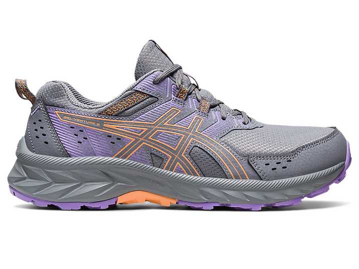 Women's Asics GEL-VENTURE 9 WIDE Running Shoes Grey | Israel-5718640