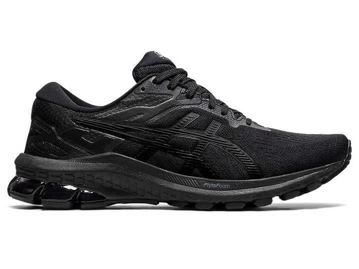 Women's Asics GT-1000 10 WIDE Walking Shoes Black | Israel-4791560