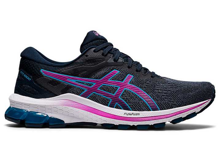 Women's Asics GT-1000 10 WIDE Walking Shoes Blue / Purple | Israel-6320457