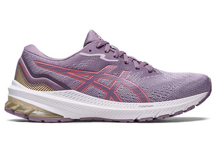 Women's Asics GT-1000 11 WIDE Running Shoes Purple | Israel-0918263