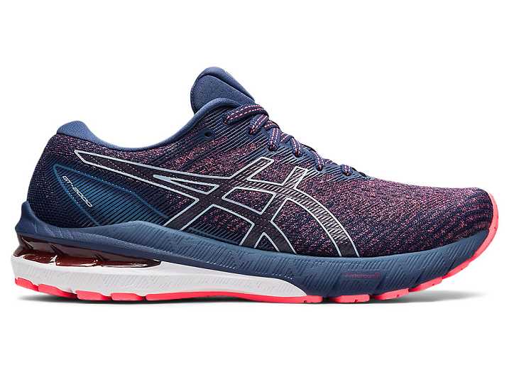 Women's Asics GT-2000 10 Running Shoes Coral / Blue | Israel-1039872
