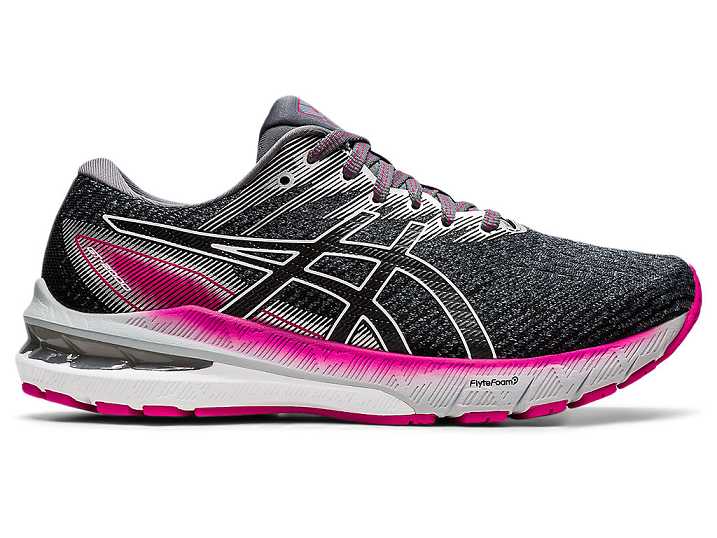 Women's Asics GT-2000 10 WIDE Running Shoes Grey / pink | Israel-4185392
