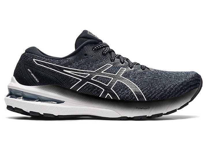 Women's Asics GT-2000 10 WIDE Running Shoes Black / White | Israel-6705218