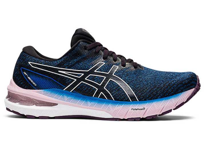 Women's Asics GT-2000 10 WIDE Running Shoes Blue / White | Israel-8650423