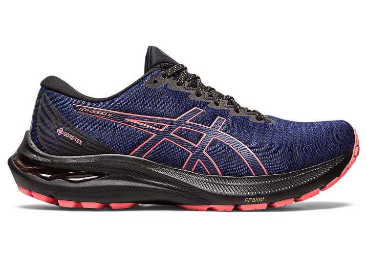Women's Asics GT-2000 11 GTX Running Shoes Black / Indigo Blue | Israel-8095326