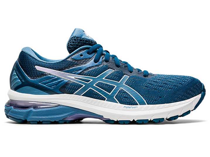 Women's Asics GT-2000 9 NARROW Running Shoes Blue / Grey | Israel-0237618