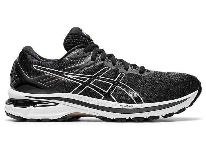 Women's Asics GT-2000 9 Running Shoes Black / White | Israel-3624978