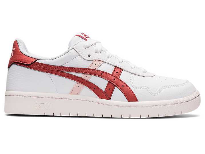Women's Asics JAPAN S Sneakers White / Red Dark Red | Israel-2568179