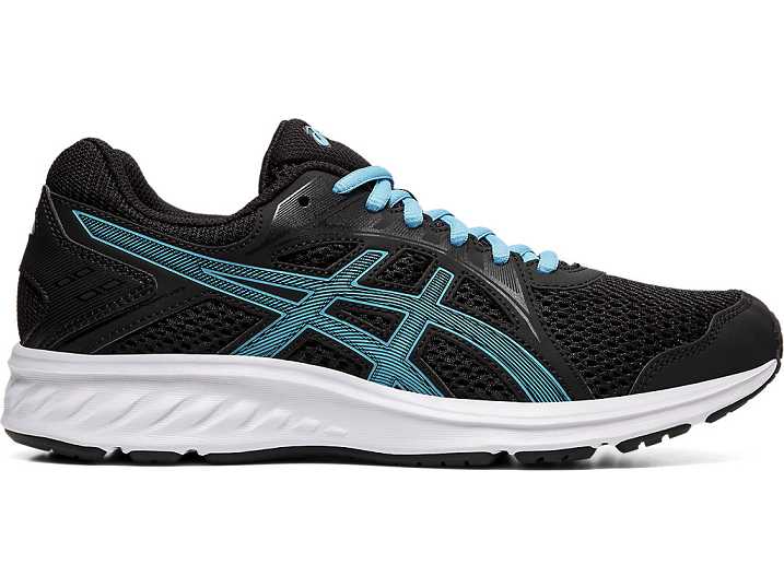 Women's Asics JOLT 2 WIDE Running Shoes Black / Light Turquoise | Israel-1527469