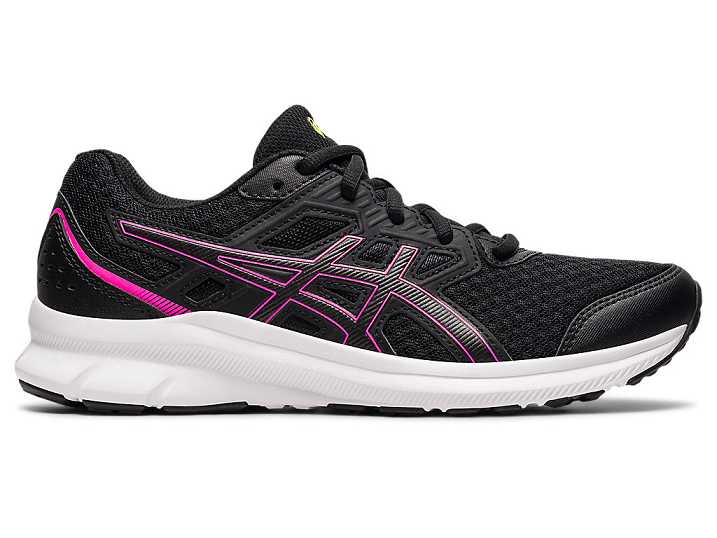 Women's Asics JOLT 3 WIDE Running Shoes Black / pink | Israel-1438509