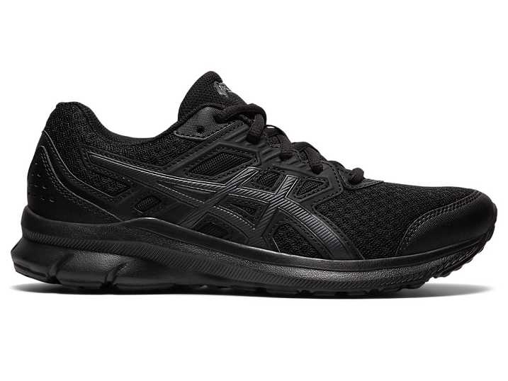 Women's Asics JOLT 3 WIDE Running Shoes Black / Deep Grey | Israel-8904517