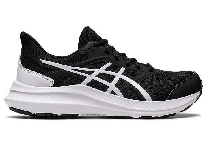 Women's Asics JOLT 4 WIDE Running Shoes Black / White | Israel-5914830