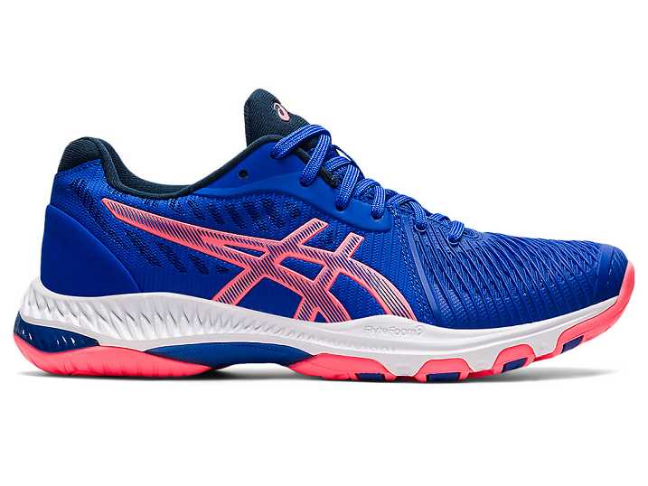 Women's Asics NETBURNER BALLISTIC FF 2 Volleyball Shoes Blue / Coral | Israel-2918430