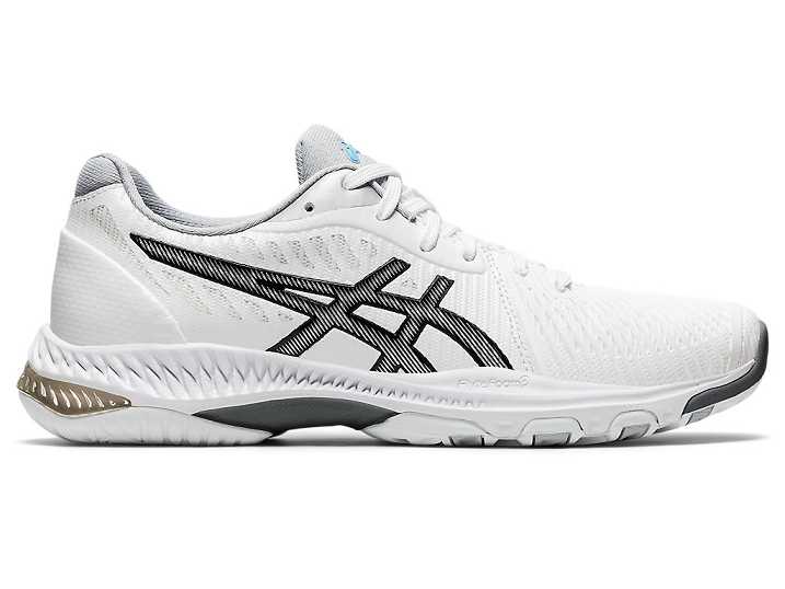 Women's Asics NETBURNER BALLISTIC FF 2 Volleyball Shoes White / Black | Israel-9017658