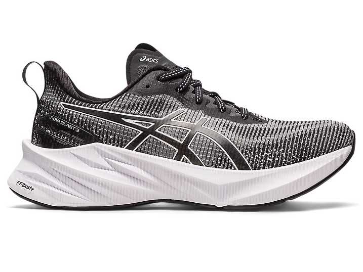 Women's Asics NOVABLAST 3 LE Running Shoes White / Black | Israel-0261857
