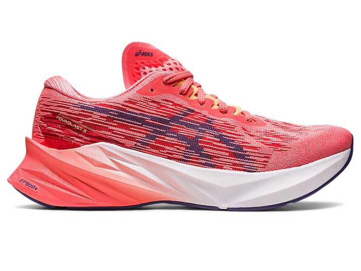 Women's Asics NOVABLAST 3 Running Shoes Orange / Purple | Israel-0491236