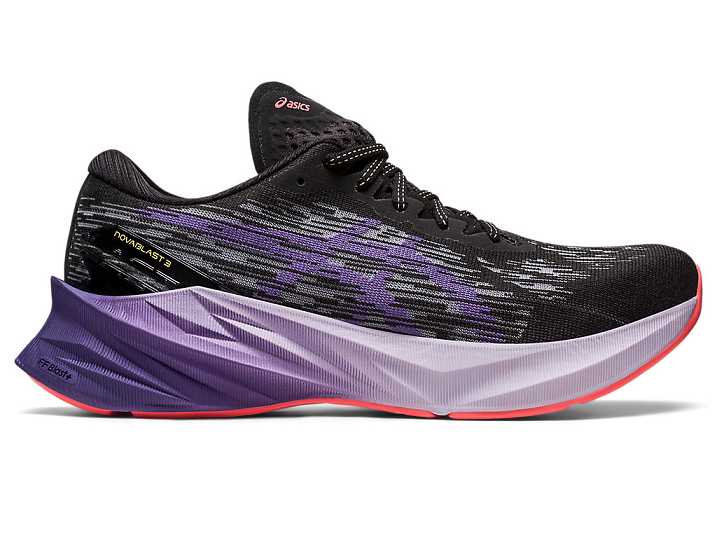 Women's Asics NOVABLAST 3 Running Shoes Black / Purple | Israel-9641572