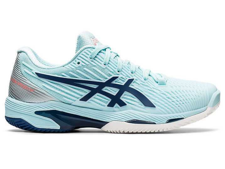 Women's Asics SOLUTION SPEED FF 2 CLAY Tennis Shoes Blue / Light Indigo | Israel-6057231
